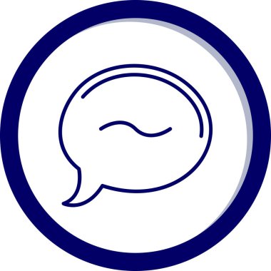 Konuş. Web simgesi basit illüstrasyon