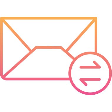 E- posta simgesi vektör illüstrasyonu