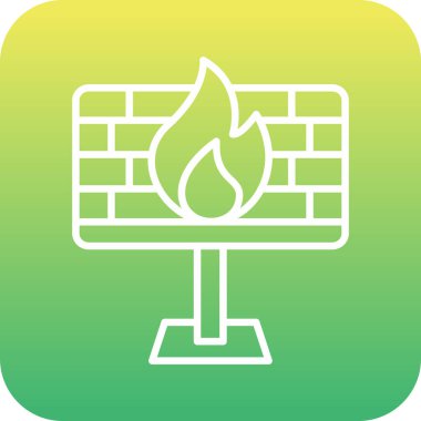 vektör ateş simgesi illüstrasyonu