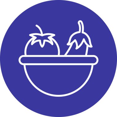 Gıda simgesinin vektör illüstrasyonu