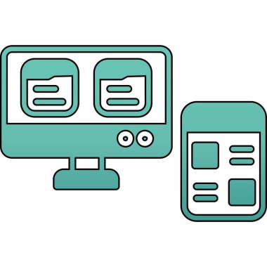 bilgisayar ve elektronik aygıt simgesi