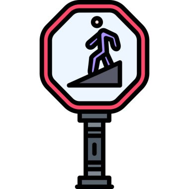 Trafik ışığı simgesi, vektör illüstrasyonu