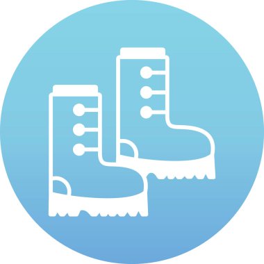 Kış simgesi botlar. vektör çizim