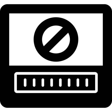 Bir bilgisayar simgesinin vektör illüstrasyonu