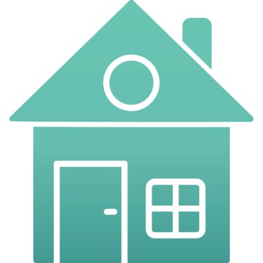 ev simgesi soyut arkaplanda izole edildi