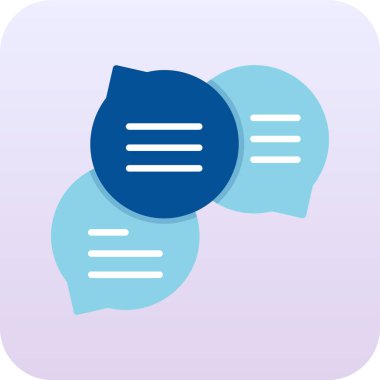 Sohbet simgesi vektör illüstrasyonu