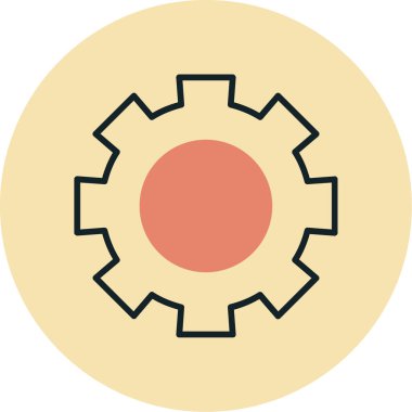 Teçhizat Web simgesi basit illüstrasyon