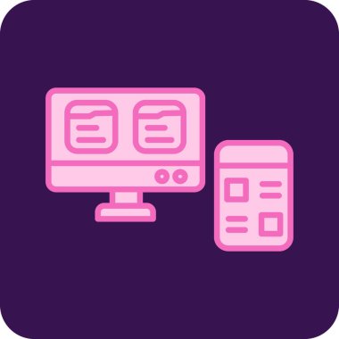 Web simgesi, vektör illüstrasyonu