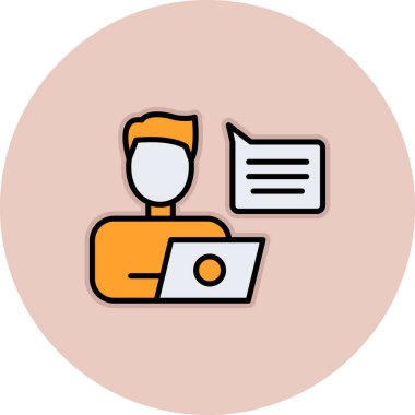 İleti simgesi çizimi olan dizüstü bilgisayar