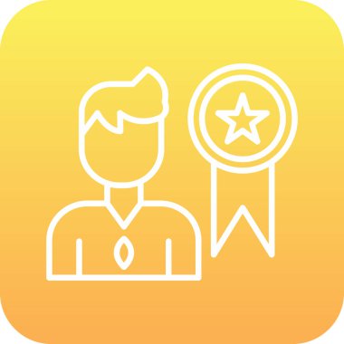 Yıldız simgesinin vektör illüstrasyonu