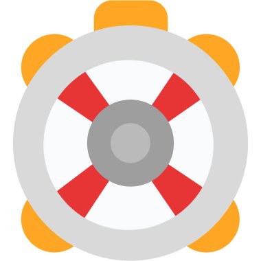 yaşam şamandırası düz vektör simgesi