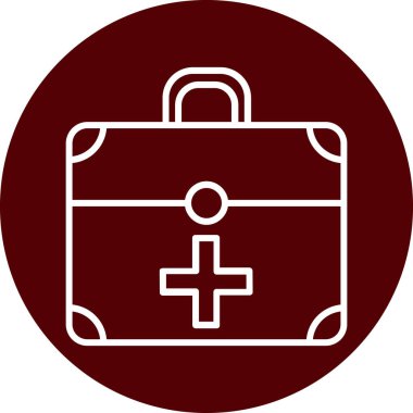 Yardım kiti simgesi, vektör illüstrasyonu