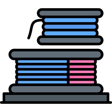 Kitaplar. Web simgesi basit illüstrasyon