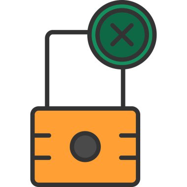 güvenli simge vektör illüstrasyonu