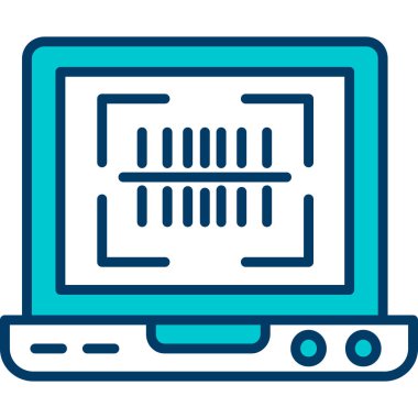 Takvim vektör illüstrasyon tasarımlı bilgisayar ekranı