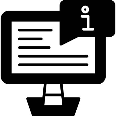 bilgisayar izleyici vektör çizgisi simgesi