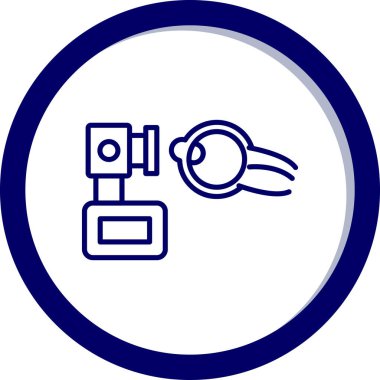 Güvenlik kamerası ikonu. vektör illüstrasyonu