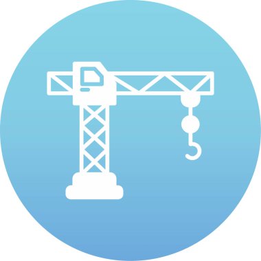 Vinç simgesinin vektör illüstrasyonu