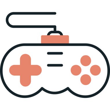 oyun joystick vektör simgesi tasarımı