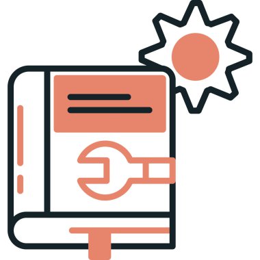 Modern bir simgenin vektör illüstrasyonu