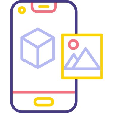 cep telefonu ikonu vektör illüstrasyonu