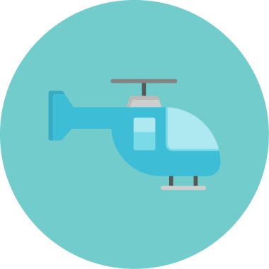 Helikopter simge vektör çizim