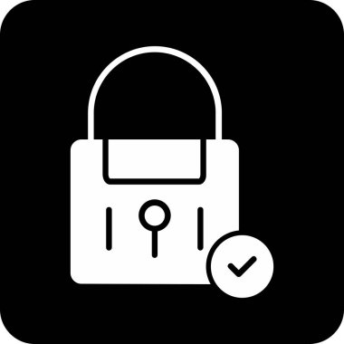 kilit simgesi, vektör illüstrasyonu