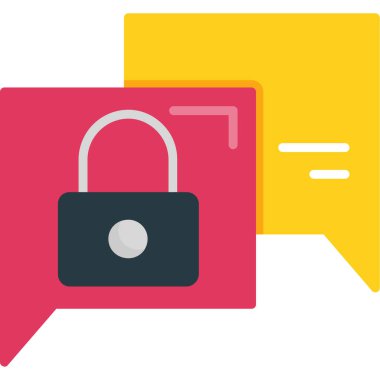 Sohbet iletisi vektör simgesi