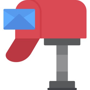 posta kutusu web simgesi, vektör çizim