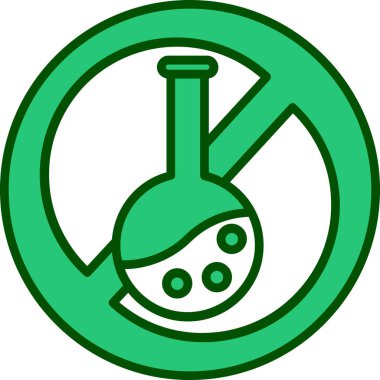 Kimyasal matara simgesi, vektör çizimi beyaz arkaplanda izole edildi