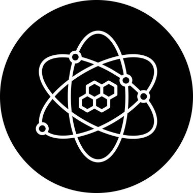 vektör atom simgesi illüstrasyonu