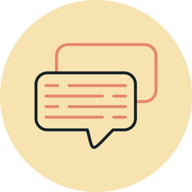 Konuşma balonu. Web simgesi