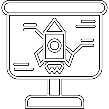 saat simgesi ile bilgisayar monitörü