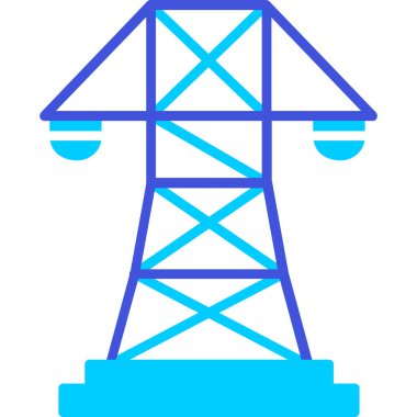 Kule. Web simgesi basit illüstrasyon