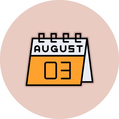 Takvim simgesinin vektör illüstrasyonu