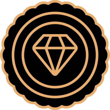 diamond icon in trendy style isolated background