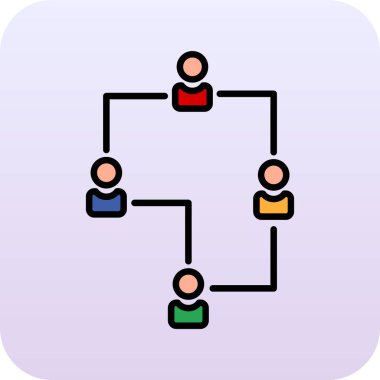 İnsan simgesinin vektör illüstrasyonu