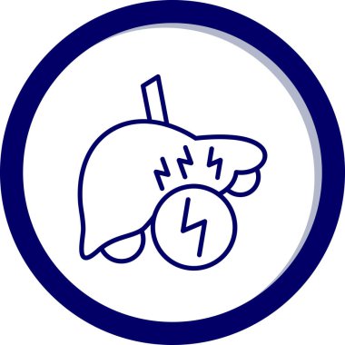 Bir çizgi film mavi ve beyaz alarm saatinin vektör çizimi