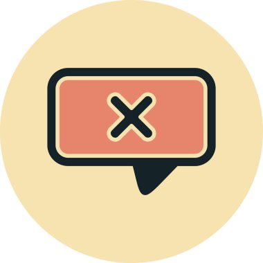 İleti simgesi vektör illüstrasyon tasarımı içeren konuşma balonu