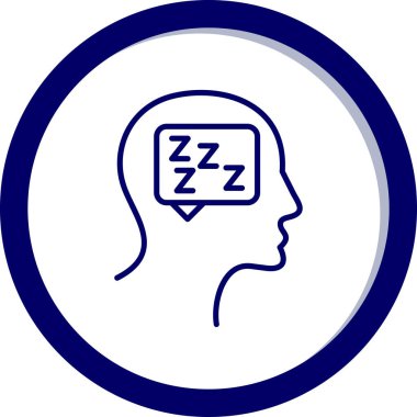 Beyin. Web simgesi basit illüstrasyon