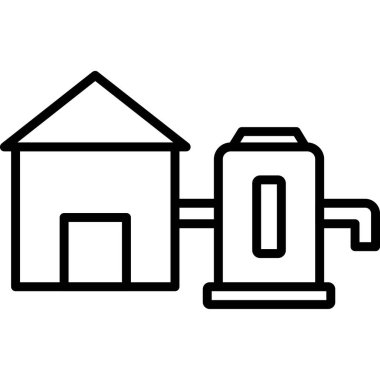 ev simgesi vektör illüstrasyonu