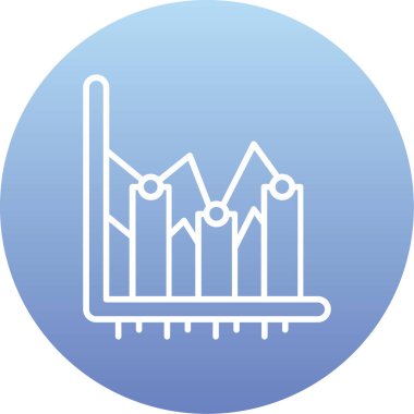 grafik ikonu vektör illüstrasyonu