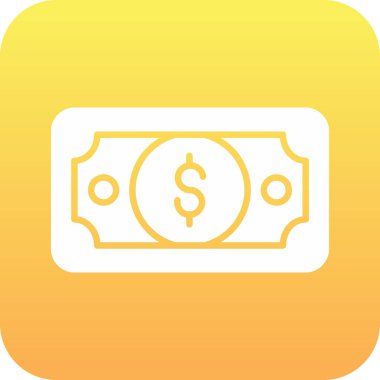 Web ve mobil uygulama tasarımınız için beyaz arkaplanda dolar simgesi vektörü izole edildi, para logosu kavramı