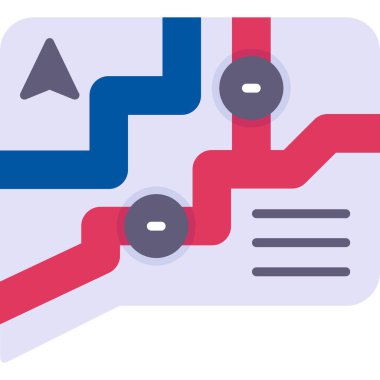 iş grafiği vektör simgesi