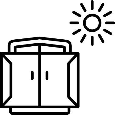 kutu simgesi, vektör illüstrasyonu