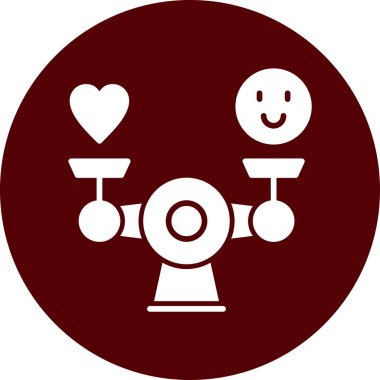 Bir robot simgesinin vektör illüstrasyonu