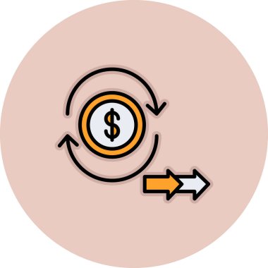 para değişimi vektör simgesi kolayca düzenleyebilirsiniz