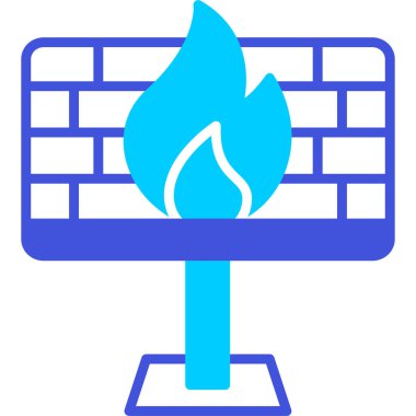 Yangın. Web simgesi basit illüstrasyon