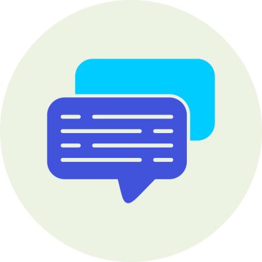 konuşma kabarcığı vektör çizimi