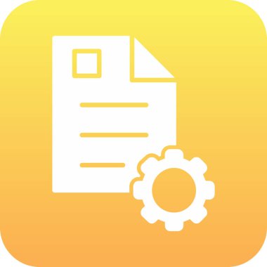 belge simgesi, vektör çizimi